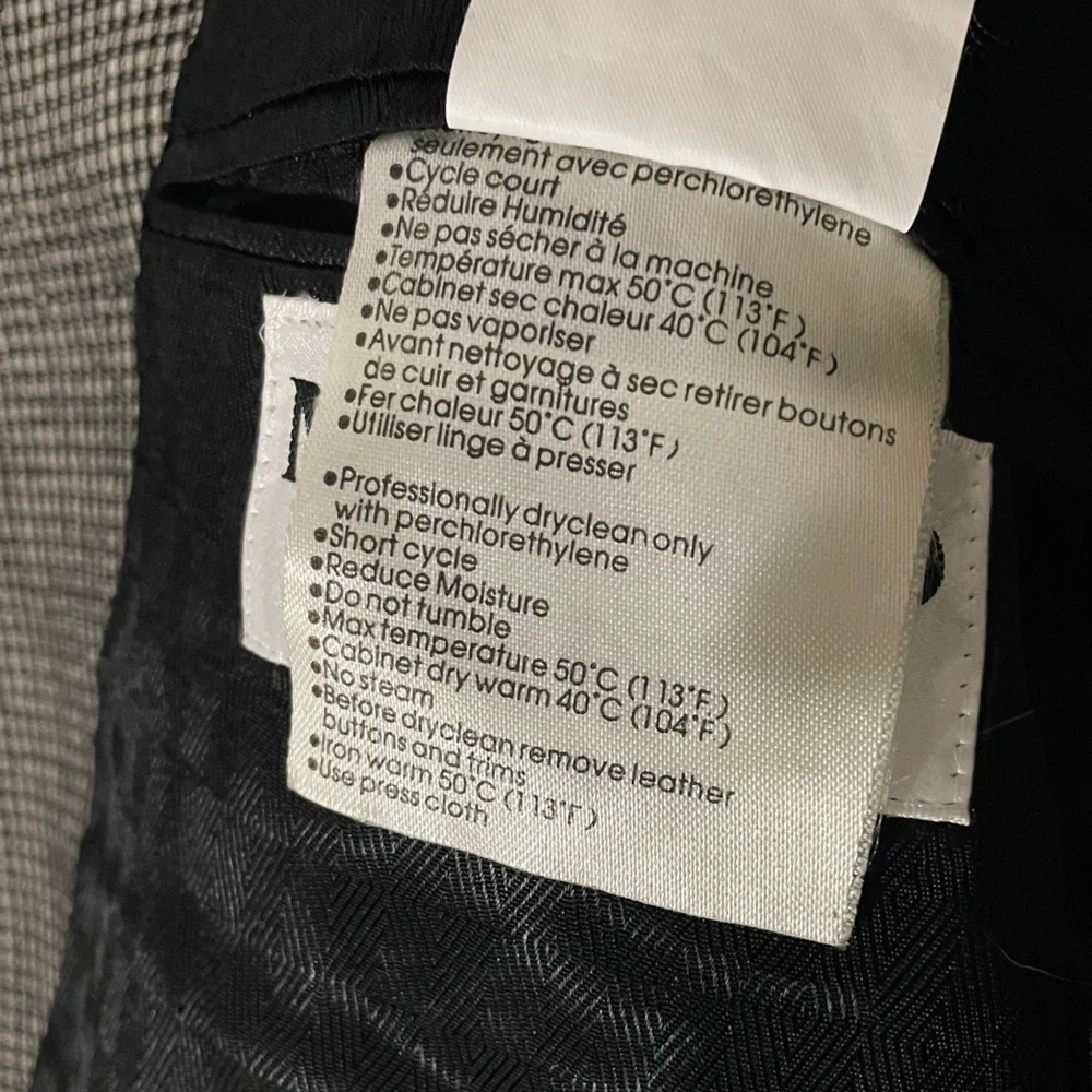 Vintage Mondo Uomo Black and White Checkered Blazer - Picture 6 of 14